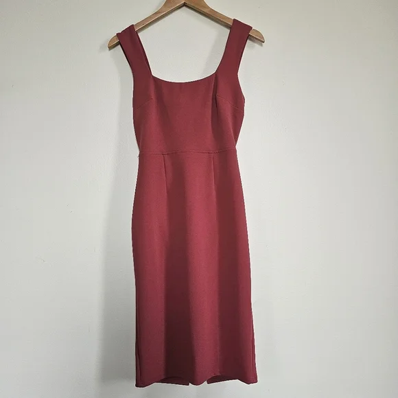 strapless open back dress Black Pink main image 1